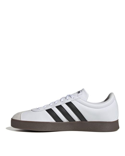 Adidas White Vl Court Base Shoes for men