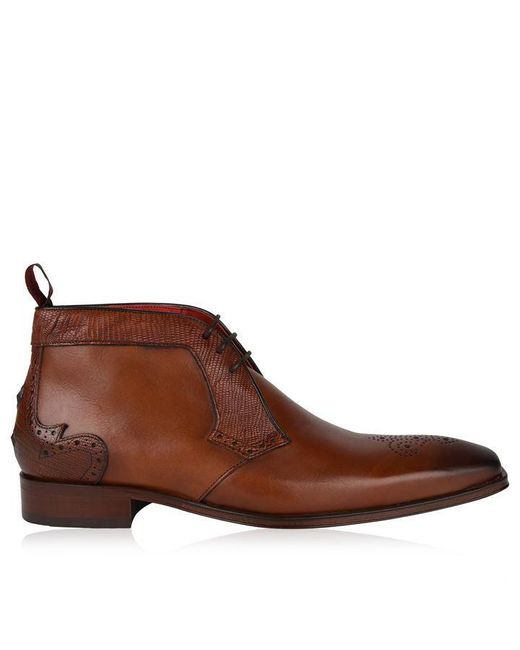 Jeffery West Brown Scarface Chukka Boots for men