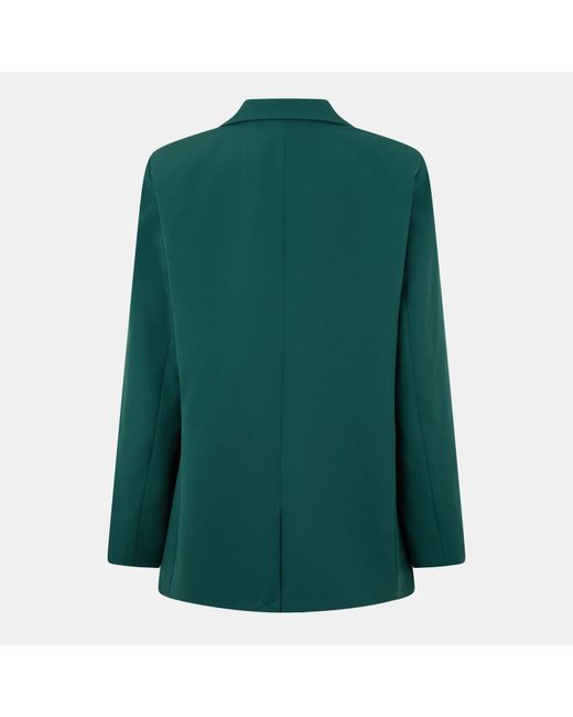 Pieces Green Wool Blazer
