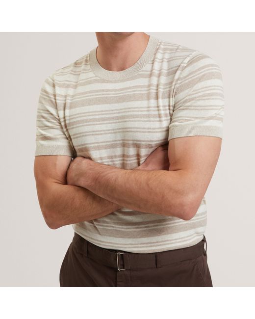 Ted Baker Natural Knitted Top for men
