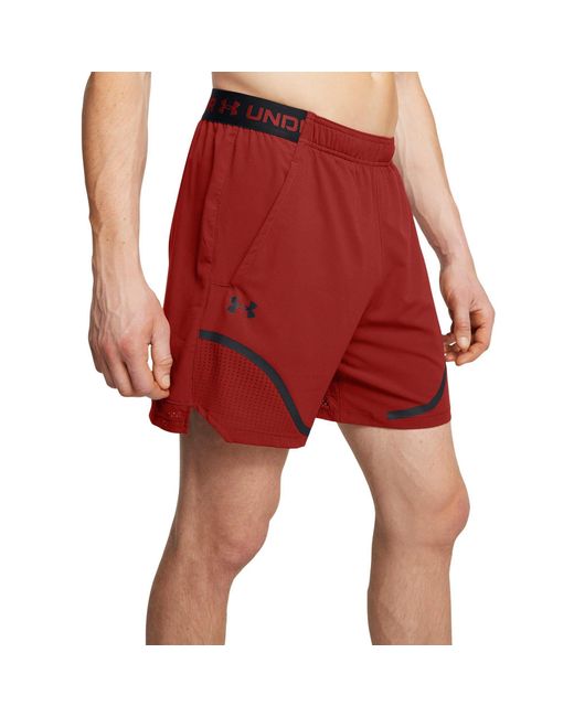 Under Armour Red Vanish Woven Performance Gym Shorts for men