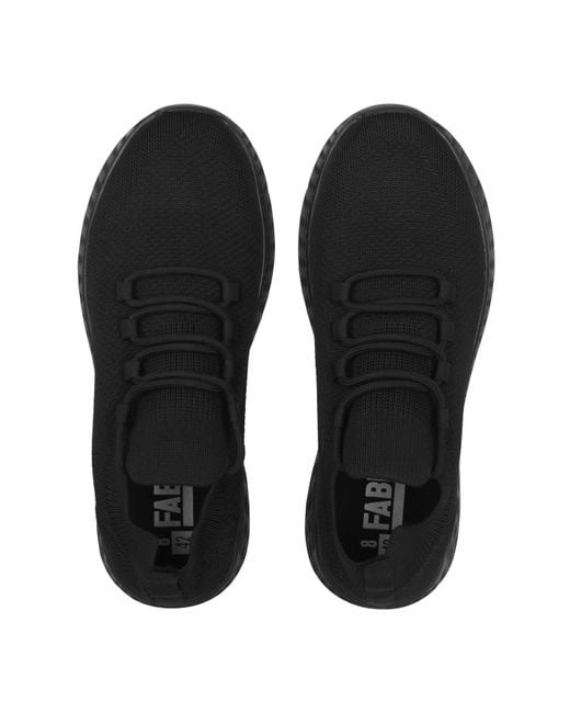 Fabric Black Santo Trainers for men