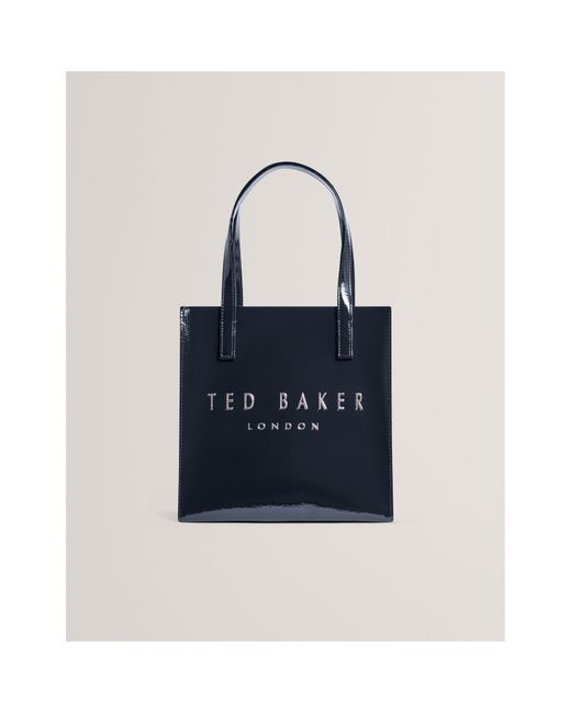 Ted Baker Blue Crinkle Icon Tote Bag