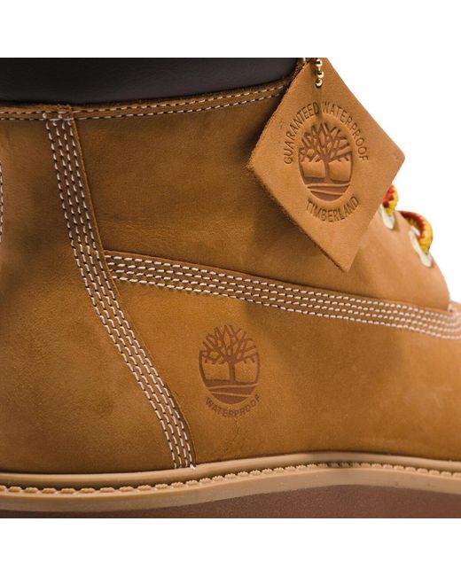 Timberland Brown Stone Street 6 Inch Lace Up Waterproof Boots