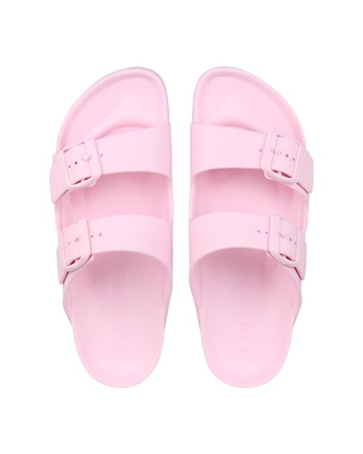 Jack Wills Pink Two Strap Sandals