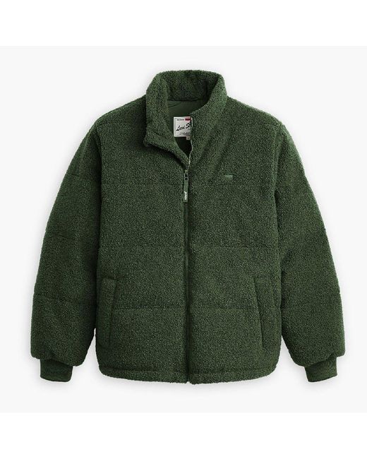 Levi's Green Levi's Rocky Shrt Puffer for men
