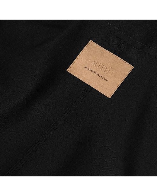 AMI Black Worker Overshirt for men