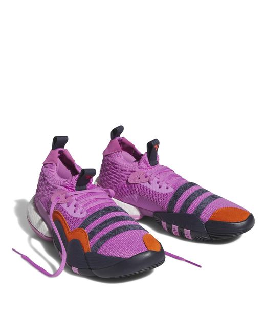 Adidas Purple Trae Young Basketball Trainers for men