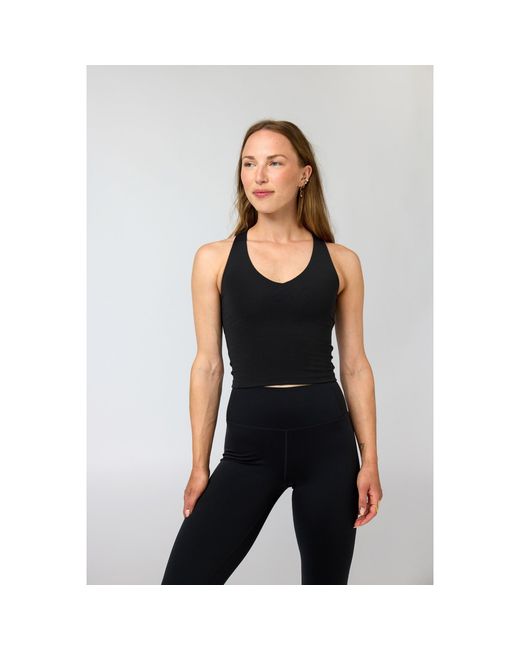 GIRLFRIEND COLLECTIVE Black Float Tank Vest