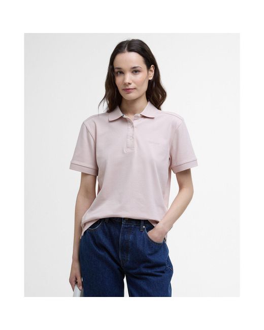Barbour Pink Short Sleeve Polo Shirt