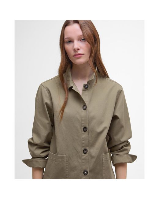 Barbour Green B.Li Lyndale Relaxed Fit Overshirt
