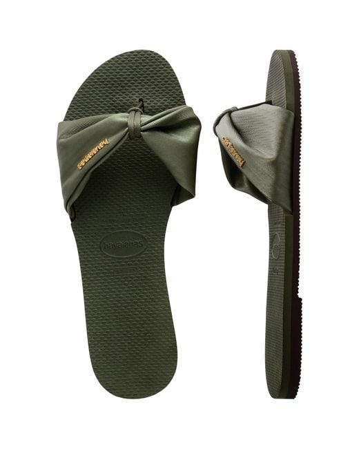 Havaianas Green Hav. You St Tropez Classic Flip Flops