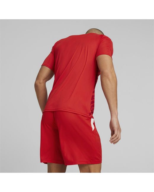 PUMA Red Short-Sleeve Performance T-Shirt for men