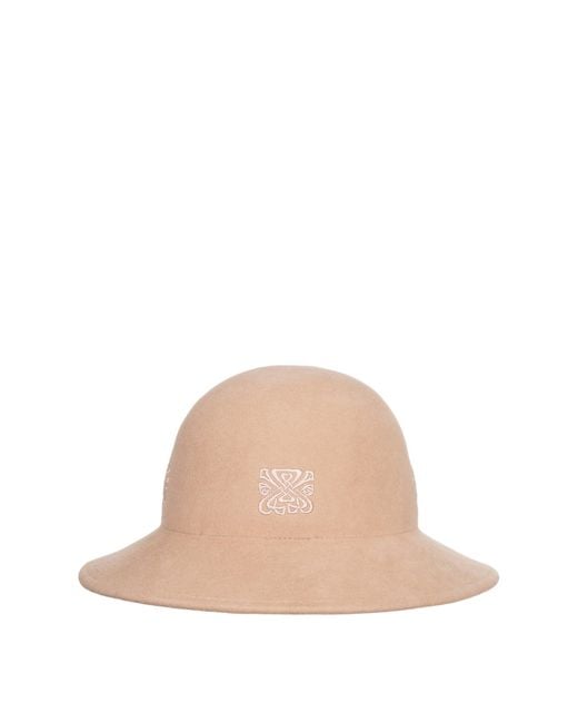Biba Natural Embroidered Bucket Hat