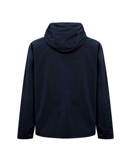 Aquascutum Blue Rain Anorak Jacket for men