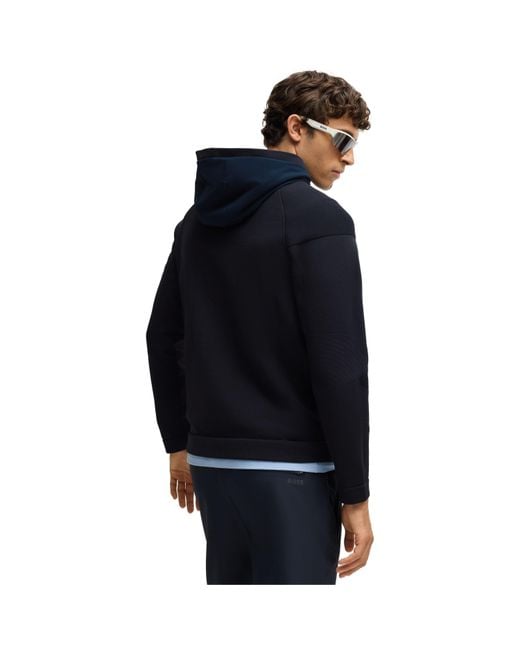 Boss Blue K Desert Hy 01 Weather Resistant Breathable Hybrid Jacket for men
