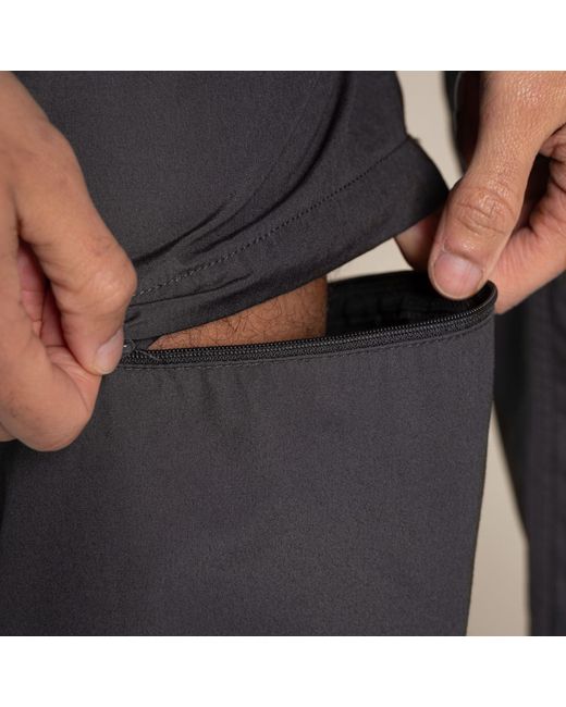 Craghoppers Black Kiwi Convertible Water-Repellent Trousers for men