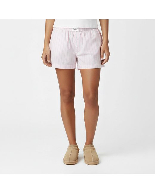 Jack Wills Pink Poplin Woven Tracksuit Shorts