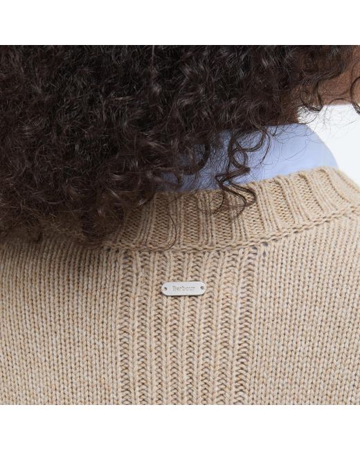 Barbour Natural Cassandra Crew Neck Jumper