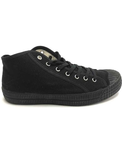 Full Circle Black Canvas Trainers for men