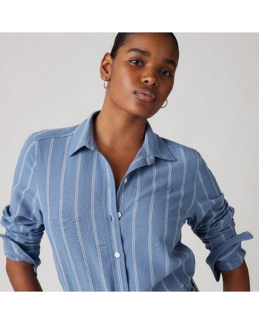 Levi's Blue Long Sleeve Oxford Shirt