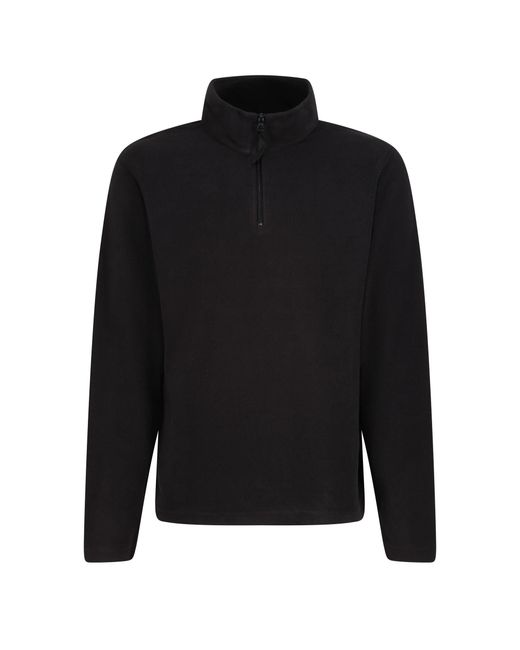 Regatta Black Micro Lightweight Half Zip Fleece for men