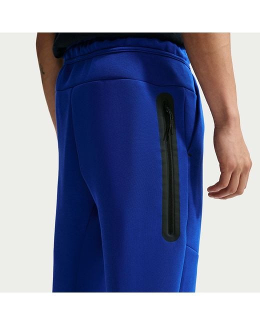 Nike Blue Tech Fleece Joggers for men