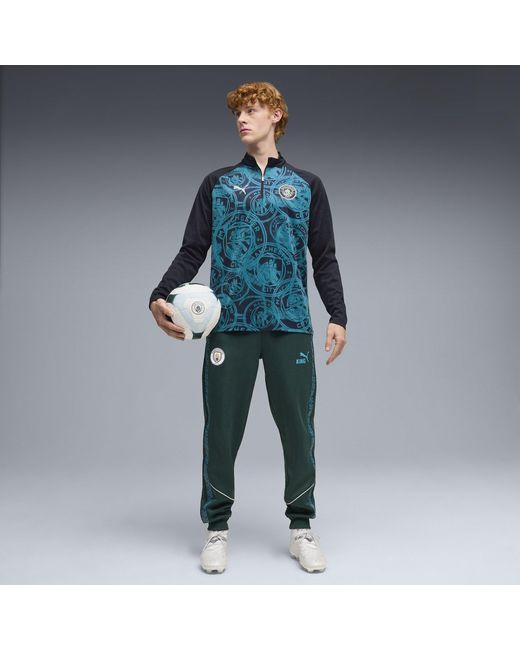 PUMA Blue Manchester City Licensed Drill Top 2025 2026 for men