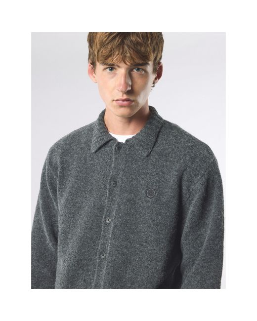 Pretty Green Gray Pg Whittaker Structured Tailored Overshirt for men