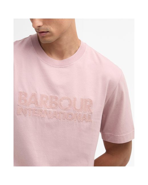 Barbour Pink T-Shirt for men