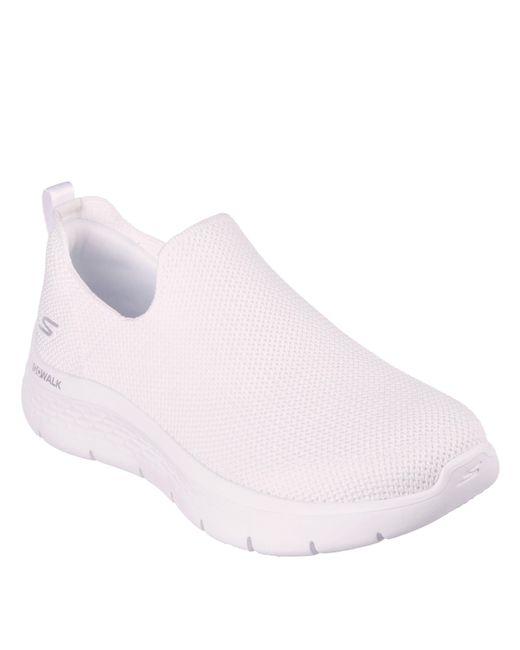 Skechers White Slip On Trainers
