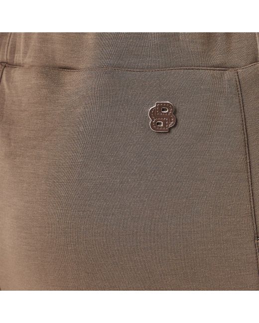 Boss Brown Edarea Closed Hem Fleece Trousers