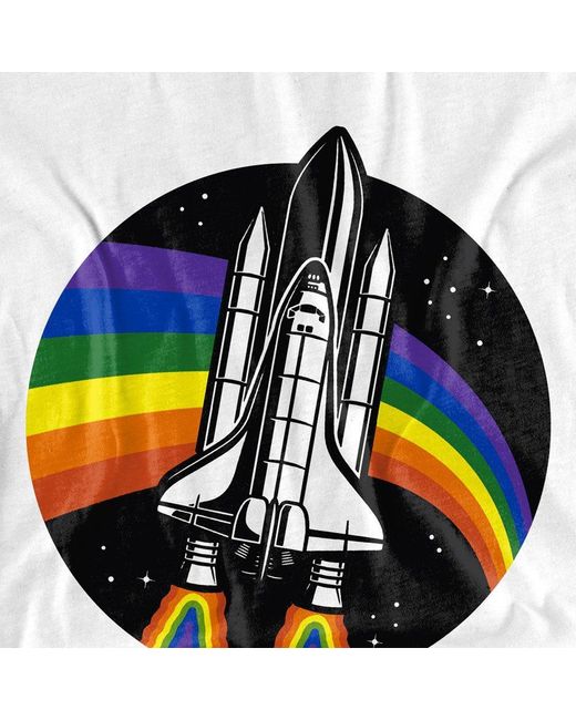 NASA White Cotton T-Shirt for men