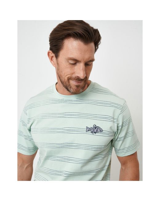 Saltwell White Dunbarton Regular Fit T-Shirt for men