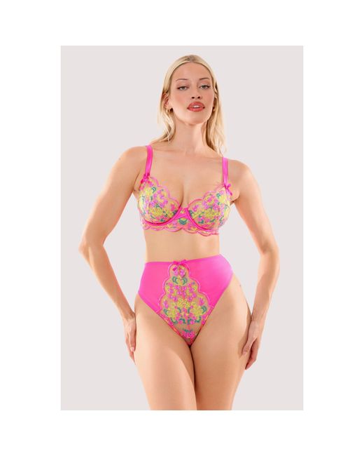 Playful Promises Pink Thea Baroque Embroidery Bra