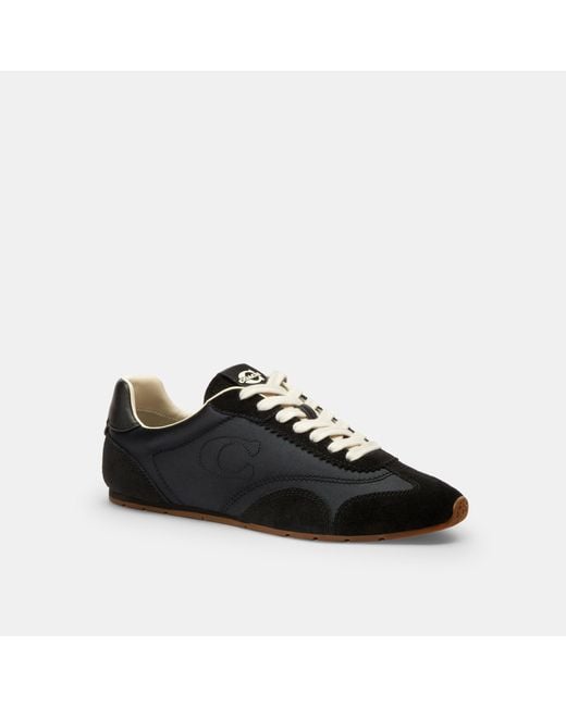 COACH Black Flat Low-Top Trainers