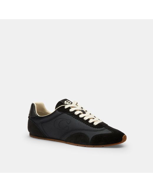 COACH Black Flat Low-Top Trainers