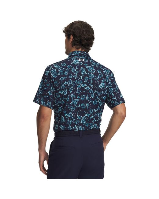 Under Armour Blue Matchplay Printed Polo Midnight Haze for men