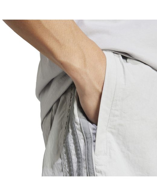 Adidas Originals Gray Sprinter Woven Tracksuit Shorts for men
