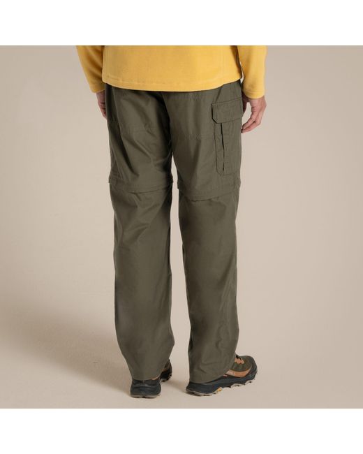 Craghoppers Gray Kiwi Convertible Water-Repellent Trousers for men