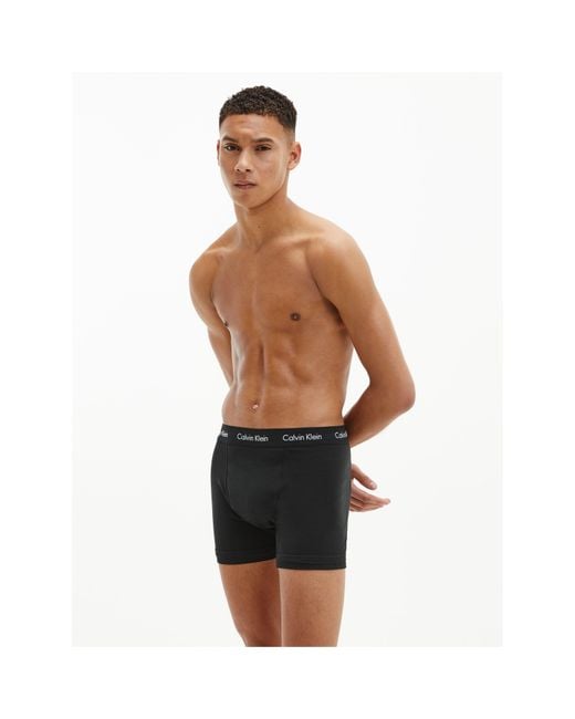 Calvin Klein Blue 3-Pack Cotton Stretch Boxer Shorts for men