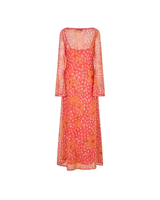 Never Fully Dressed Red Long Maxi Dress