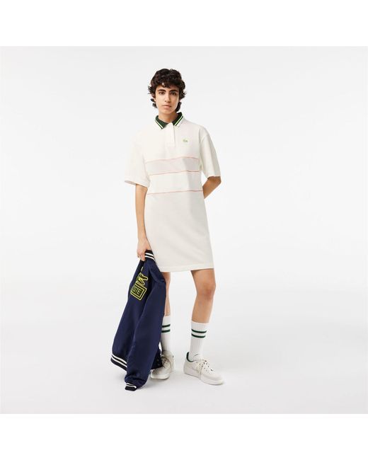 Lacoste White French Made Polo Dress