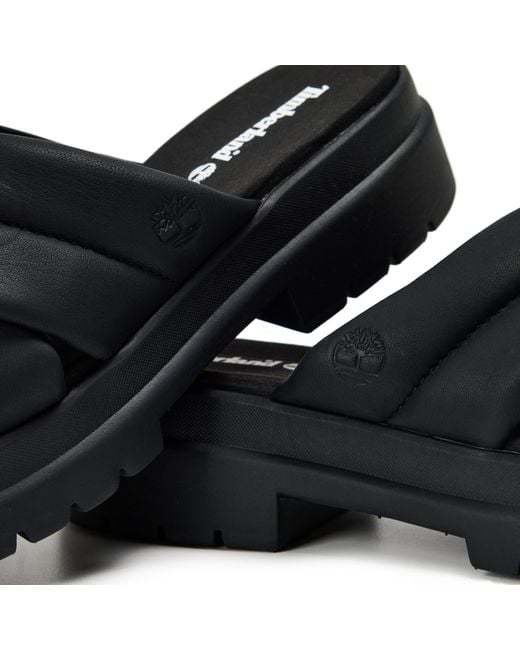 Timberland Black London Vibe Slide Sandal Full