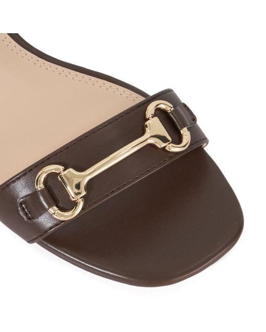 Dune Brown Jillas Heeled Sandal