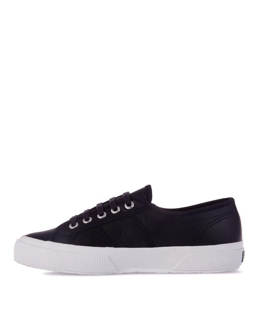 Superga Blue 2750 Leather Trainers