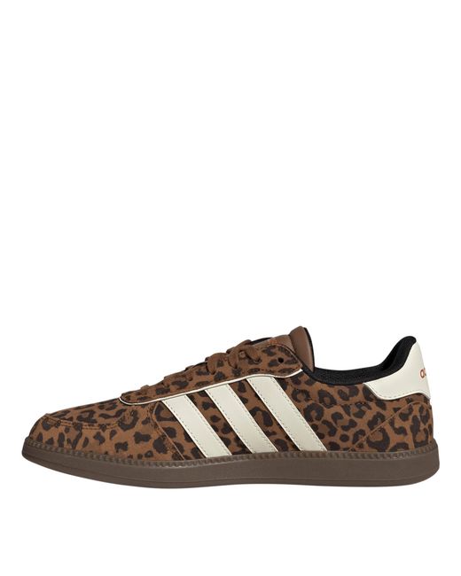 Adidas Brown Breaknet Sleek Suede Shoes