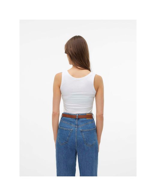 Vero Moda White Lulu Tank Vest