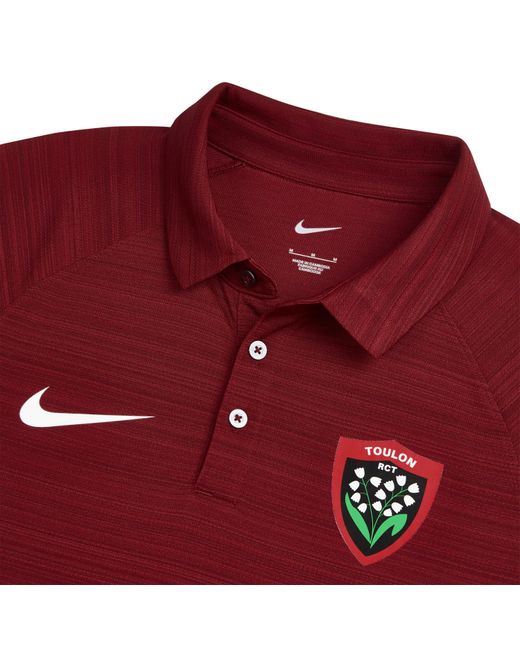 Nike Red Rc Toulon Training Polo Shirt 2024 2025 Adults for men