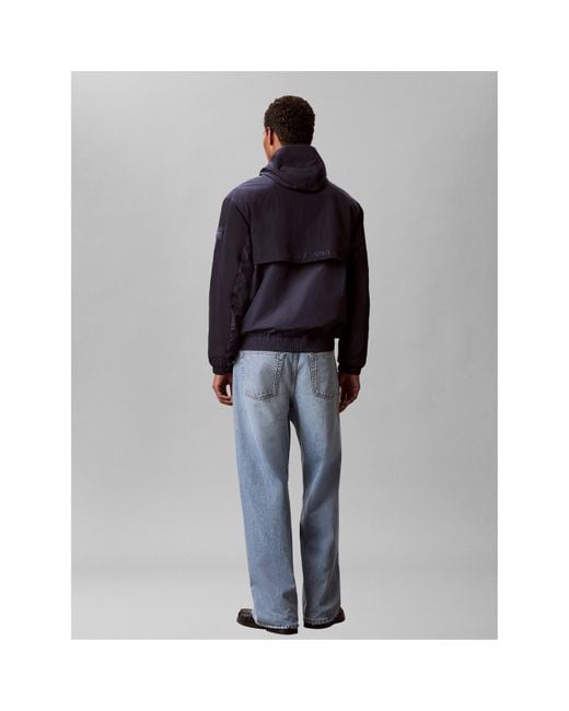 Calvin Klein Blue Windbreaker for men